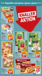 Gazetka promocyjna Rewe - Prospekte - Gazetka - ważna od 13.01 do 13.01.2024 - strona 4 - produkty: baguette, Becher, beere, Bistro Baguette, cheddar, coupon, dell, eis, Geflügel, Grießpudding, himbeer, himbeere, hummus, kartoffel, kerrygold, Knödel, milch, mortadella, Müller, natur, pfanni, pudding, reifen, reis, Semmel, Ti, wiesenhof