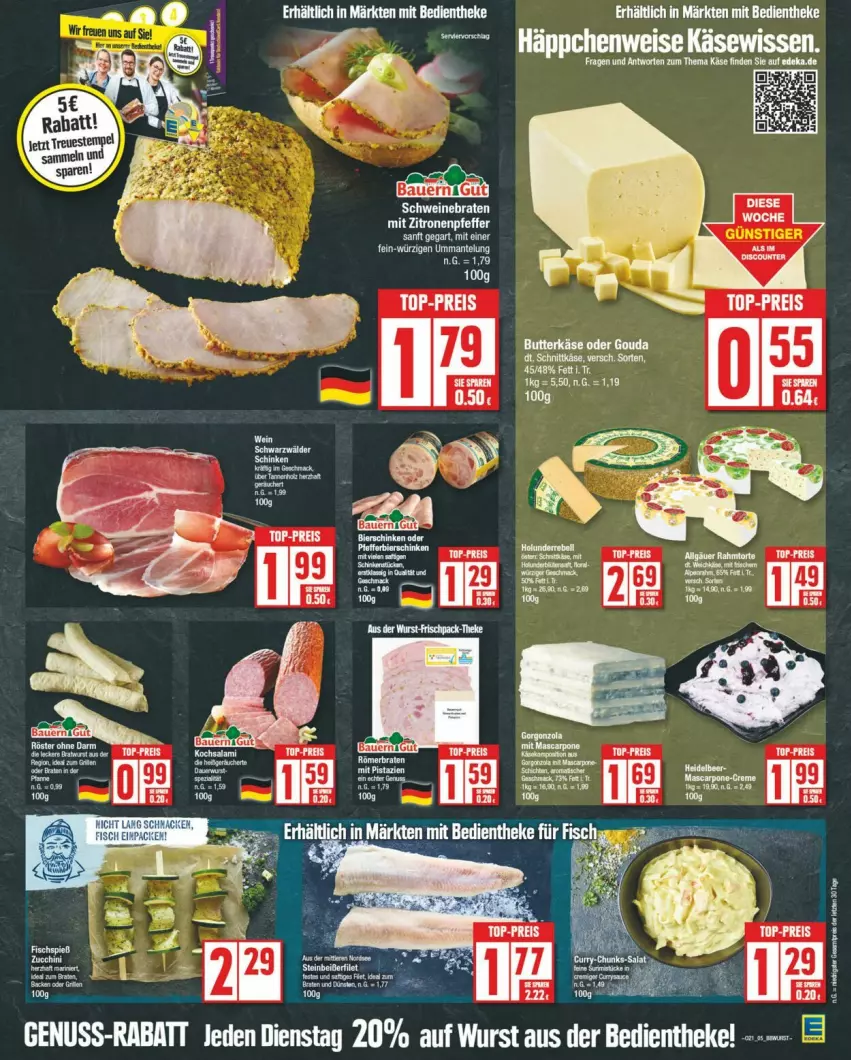 Aktueller Prospekt Edeka - Prospekte - von 18.05 bis 25.05.2024 - strona 5 - produkty: butter, butterkäse, deka, eis, gouda, holunder, Käse, Mantel, nuss, rebell, reis, schnittkäse, Ti, top-preis