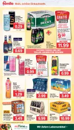 Gazetka promocyjna Famila - Prospekte - Gazetka - ważna od 30.03 do 30.03.2024 - strona 22 - produkty: Alwa, angebot, angebote, bier, Cap, capri-sun, drink, eier, eis, eistee, elle, energy drink, flasche, glasflasche, lebensmittel, mineralwasser, mönchshof, Nektar, pils, Rauch, red bull, reis, säfte, schorle, tee, Ti, wasser, ZTE