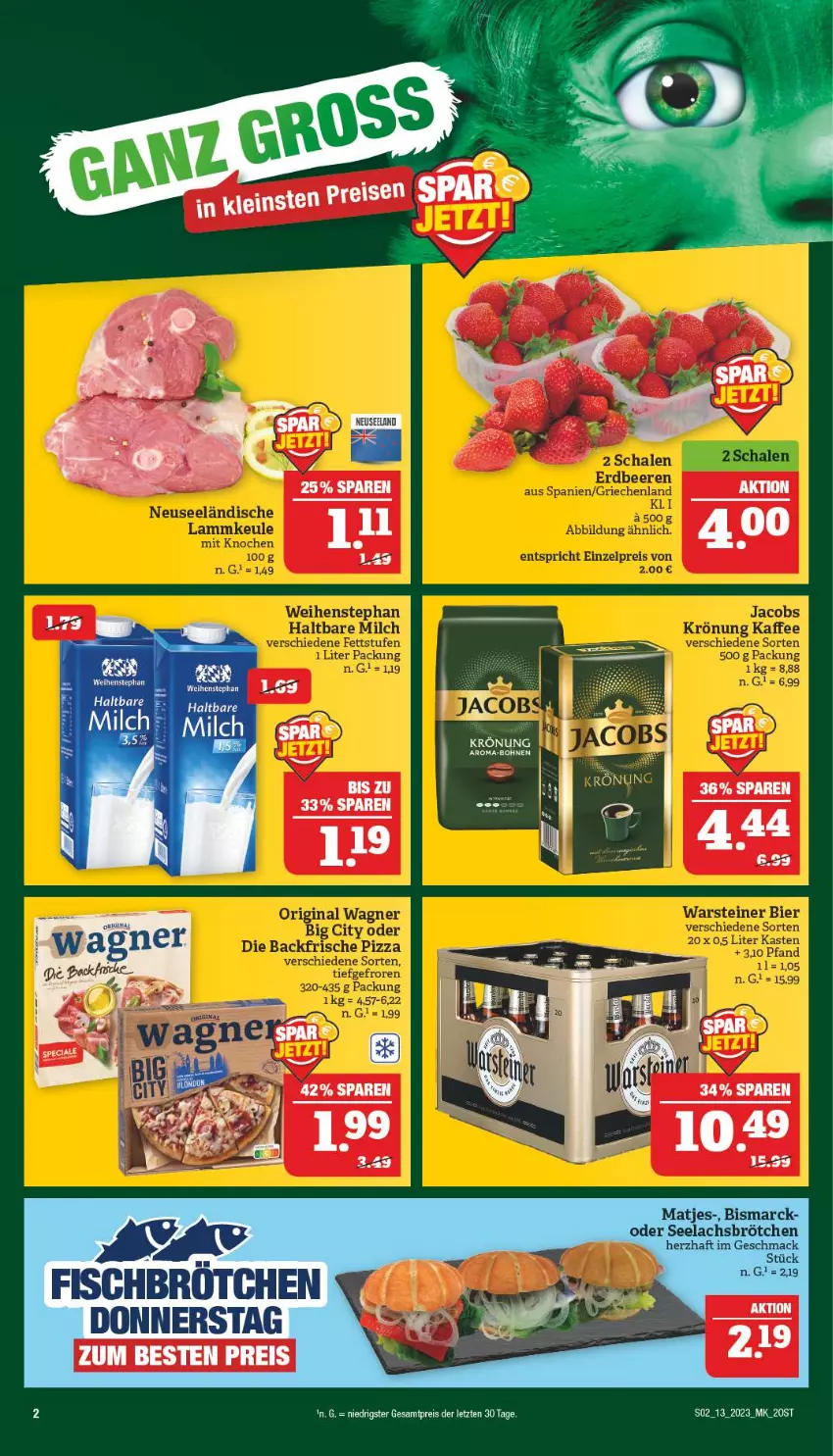 Aktueller Prospekt Marktkauf - Prospekt - von 26.03 bis 01.04.2023 - strona 2 - produkty: bismarck, bohne, bohnen, brötchen, eis, Elan, fisch, lachs, mac, reis, Ti, ZTE