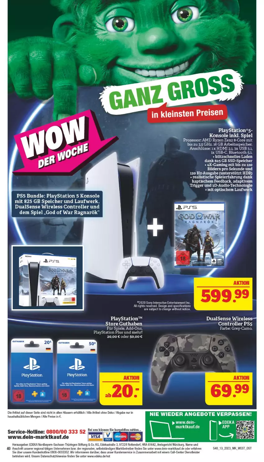 Aktueller Prospekt Marktkauf - Prospekt - von 26.03 bis 01.04.2023 - strona 40 - produkty: angebot, angebote, Astra, Cif, cin, deka, eis, elle, ente, HDMI, lays, PlayStation, PlayStation 5, reis, rel, ring, Roller, ryzen, sac, sony, Spiele, Ti, tisch, usb