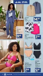 Gazetka promocyjna Aldi Nord - Von Montag - Gazetka - ważna od 30.03 do 30.03.2024 - strona 24 - produkty: Bau, baumwolle, Blazer, bluse, ecovero, gin, hose, lenzing, Loose, reine baumwolle, Ria, slip, slips, Ti, up2fashion, WICK, wolle, ZTE