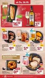 Gazetka promocyjna Aldi Nord - Von Montag - Gazetka - ważna od 28.10 do 28.10.2023 - strona 30 - produkty: backwaren, bio, braten, Donut, eis, emmentaler, ente, filet, filets, flasche, gewürz, gin, grill, Heu, kochschinken, küche, Küchen, lachs, lachsfilet, lachsfilets, Ofen, reis, Ria, rind, rinder, Rinderroulade, rinderrouladen, rouladen, schinken, schwein, Ti, tiefpreis, tisch, trolli, wein, Weißwein, ZTE