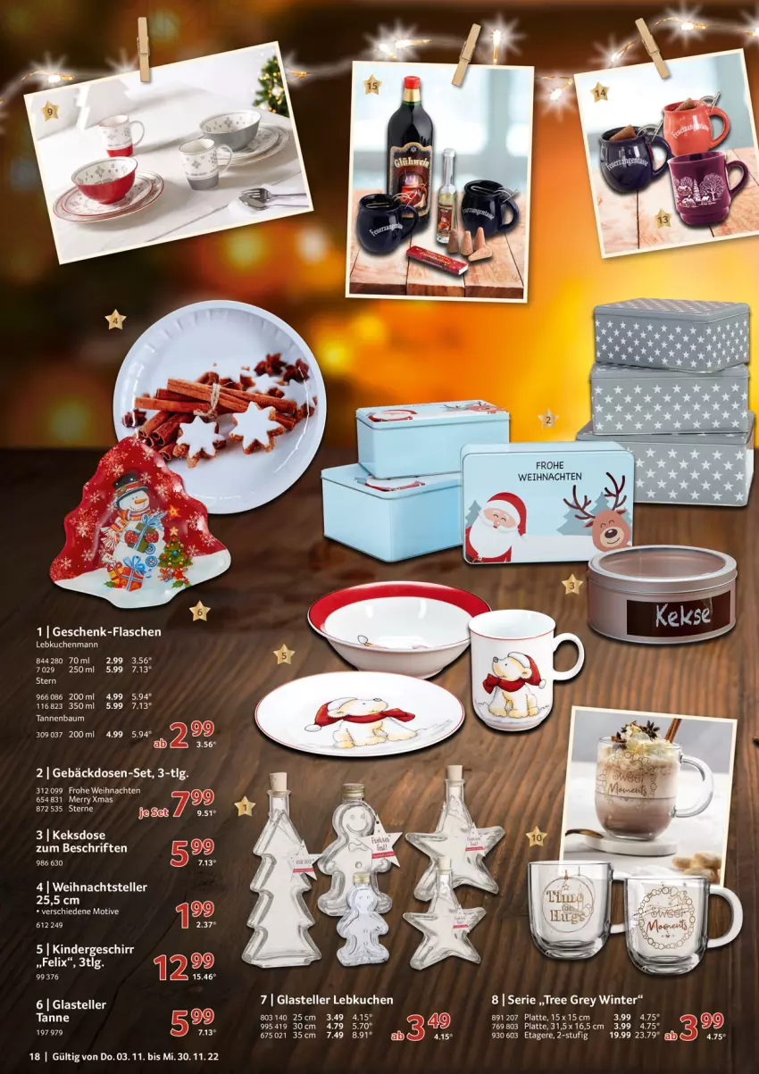 Aktueller Prospekt Selgros - Weihnachten Spezial - von 03.11 bis 30.11.2022 - strona 18 - produkty: Bau, eier, elle, Etagere, felix, flasche, kuchen, latte, Lebkuchen, Tannenbaum, teller, Ti, weihnachten, xmas