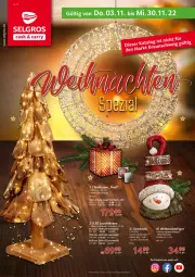 Gazetka promocyjna Selgros - Weihnachten Spezial - Gazetka - ważna od 30.11 do 30.11.2022 - strona 1 - produkty: batterie, batterien, Bau, bett, elle, Kette, Kranz, LG, Ria, rum, tee, Ti, Weihnachtsfigur