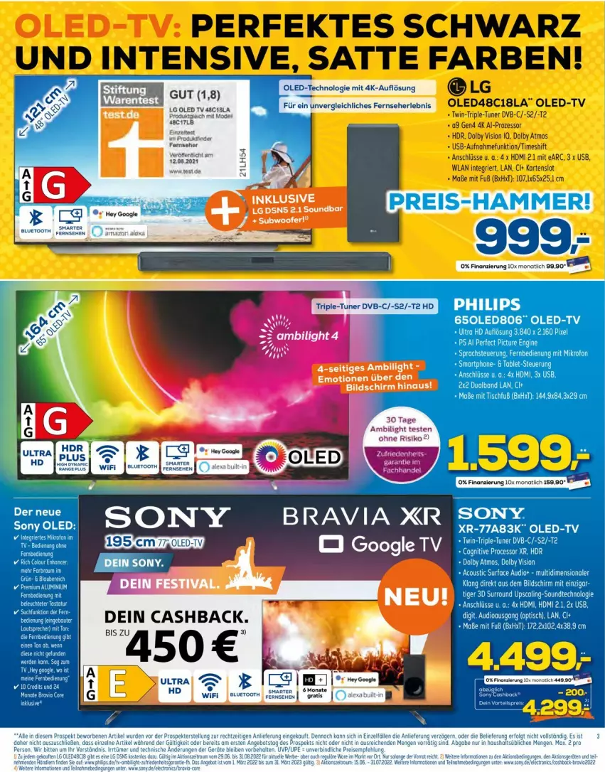 Aktueller Prospekt Euronics - Prospekte - von 29.06 bis 06.07.2022 - strona 3 - produkty: dell, dvb, eis, fernseher, HDMI, led tv, LG, Mode, oled tv, Oled-TV, reis, sony, Ti, tisch, tuner, usb