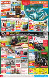 Gazetka promocyjna Norma - Norma - Gazetka - ważna od 13.03 do 13.03.2023 - strona 14 - produkty: akku, angebot, angebote, arla, auer, aust, auto, Bau, Beba, Bebe, boss, braun, Brei, bürste, bürsten, eis, elle, fernbedienung, Garten, Gartenschere, gin, Holz, Kette, kraft, lack, lack matt, Lacke, ladegerät, latte, lebensmittel, leds, leine, Leuchte, leuchten, LG, messer, mit fernbedienung, ndk, nuss, perla, Pinsel, Pinselset, rasen, rasenmäher, reis, ring, sac, säge, Schere, schlauch, schnellladegerät, schrauben, senf, Spezi, stichsäge, Ti, timer, tisch, wasser, werkzeug