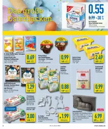 Gazetka promocyjna Diska - Prospekte - Gazetka - ważna od 02.04 do 02.04.2022 - strona 3 - produkty: aktionspreis, Ausstecher, Becher, butter, Butterschmalz, creme, deka, Dr. Oetker, eier, eis, Germ, gin, haselnuss, kakao, Klammern, lamm, landliebe, landmilch, malz, mandel, mandeln, mehl, milch, nuss, pistazien, pudding, Raffinade Zucker, reis, Schmalz, Ti, torte, tortenguss, type 405, vollmilch, weizenmehl, zucker