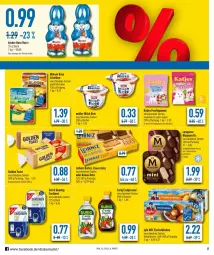 Gazetka promocyjna Diska - Prospekte - Gazetka - ważna od 02.04 do 02.04.2022 - strona 8 - produkty: Becher, bier, butter, eis, essig, fisch, fischstäbchen, flasche, frucht, fruchtgummi, golden toast, iglo, kakao, Käse, katjes, keks, Kinder, langnese, leibniz, magnum, milch, milram, Müller, reis, Sardinen, Ti, toast, Vegeta