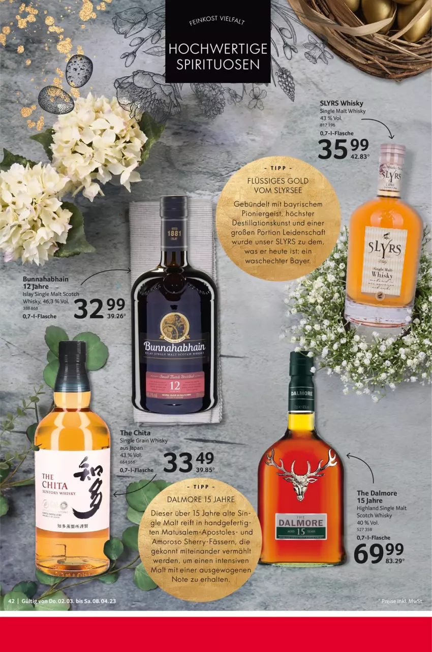 Aktueller Prospekt Selgros - Feinkost Ostern - von 02.03 bis 08.04.2023 - strona 42 - produkty: eis, erde, flasche, Heu, islay single malt, Matusalem, scotch, scotch whisky, single malt, Ti, whisky