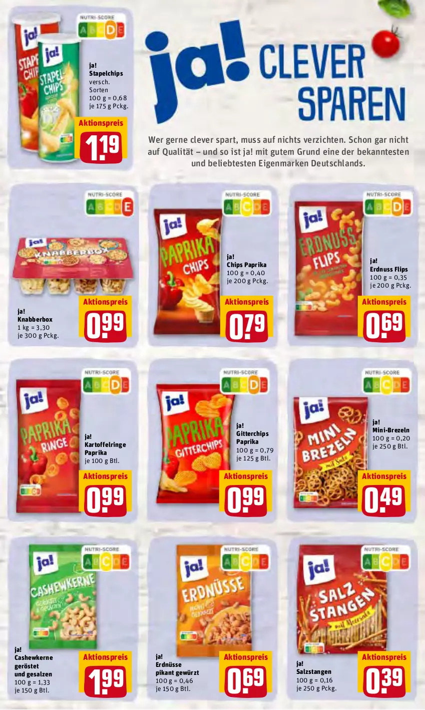 Aktueller Prospekt Rewe - Prospekte - von 14.02 bis 20.02.2022 - strona 28 - produkty: aktionspreis, brezel, Brezeln, Cashew, cashewkerne, chips, eis, erdnuss, erdnüsse, gewürz, kartoffel, nuss, paprika, reis, ring, salz, Salzstange, Salzstangen, Ti