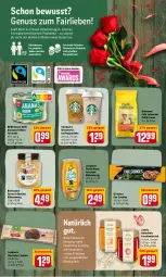 Gazetka promocyjna Rewe - Prospekte - Gazetka - ważna od 20.02 do 20.02.2022 - strona 18 - produkty: aktionspreis, Amber, ananas, auer, aufstrich, Bau, Bauer, bio, Blüte, blütenhonig, Brei, caffè crema, cookie, cookies, darbo, darboven, eis, erde, frucht, fruchtaufstrich, früchte, früchten, getränk, getränke, griesson, hafer, honig, kaffee, lambertz, langnese, natur, nuss, obst, reis, rewe beste wahl, rezept, starbucks, Ti, zentis