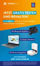 Gazetka promocyjna AldiSud - IN ZWEI WOCHEN - Gazetka - ważna od 03.02 do 03.02.2024 - strona 14 - produkty: aldi, blaupunkt, eis, erde, gewinnspiel, kopfhörer, medion, notebook, Saugroboter, Ti