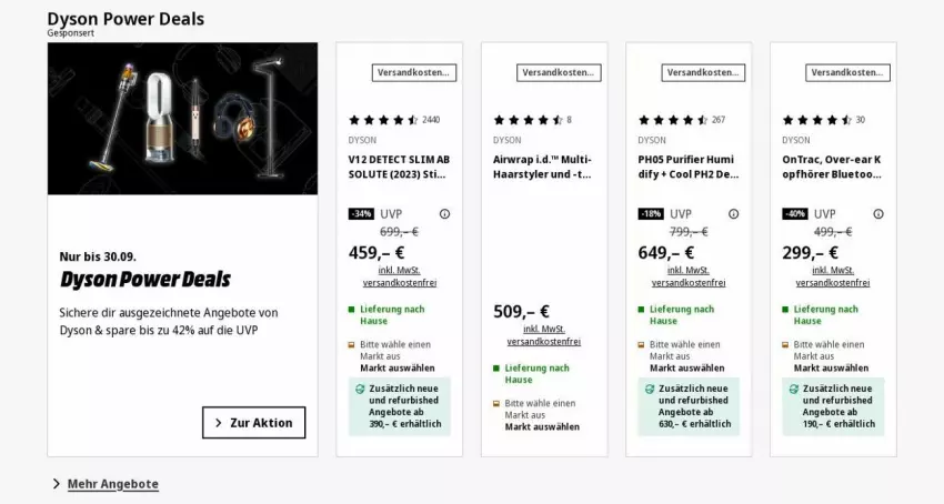 Aktueller Prospekt Saturn - Prospekte - von 22.09 bis 01.10.2025 - strona 2 - produkty: Airwrap, angebot, angebote, Dyson, Dyson Airwrap, erde, mab, ndk, Ti, versandkostenfrei, wrap