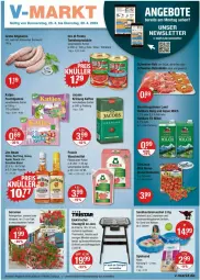 Gazetka promocyjna Vmarkt - Prospekte - Gazetka - ważna od 01.05 do 01.05.2024 - strona 1 - produkty: angebot, angebote, Apple, beutel, decke, Deckel, flasche, Frosch, frucht, fruchtgummi, geranie, geranien, grill, grillrost, jacobs, jacobs krönung, jim beam, kaffee, katjes, milch, natur, ndk, oro di parma, Pelargonium, Sandkasten, Schal, Schale, spielsand, spülmaschinen, standgrill, sunshine, thermostat, Ti, tomate, tomaten, topf, tristar, übertopf, waschmittel, wasser, Yo