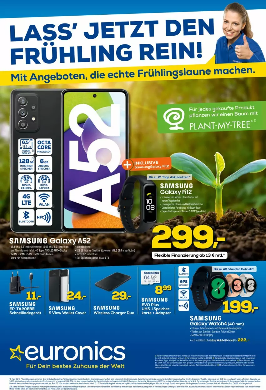 Aktueller Prospekt Euronics - Prospekte - von 16.03 bis 23.03.2022 - strona 1 - produkty: adapter, ladegerät, rel, rwe, Samsung, samsung galaxy, samsung galaxy watch, schnellladegerät, tee, Ti