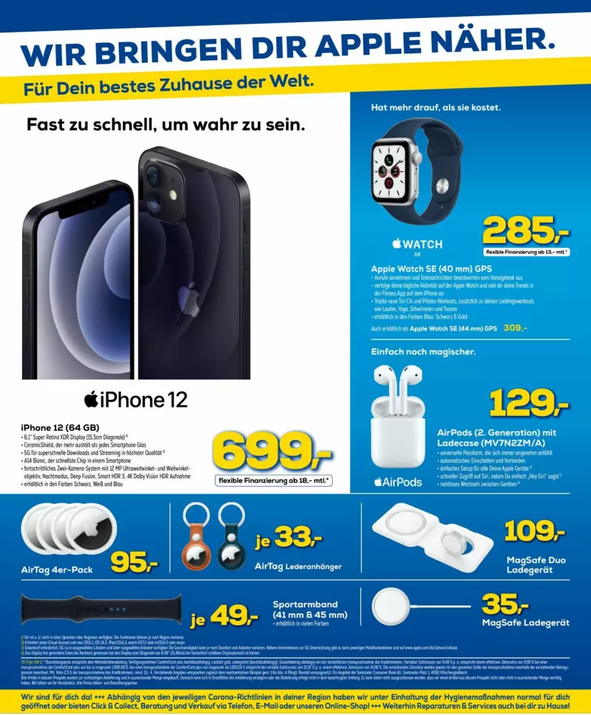 Aktueller Prospekt Euronics - Prospekte - von 16.03 bis 23.03.2022 - strona 12 - produkty: Apple, iphone, IPhone 12, ring, smartphone, Ti