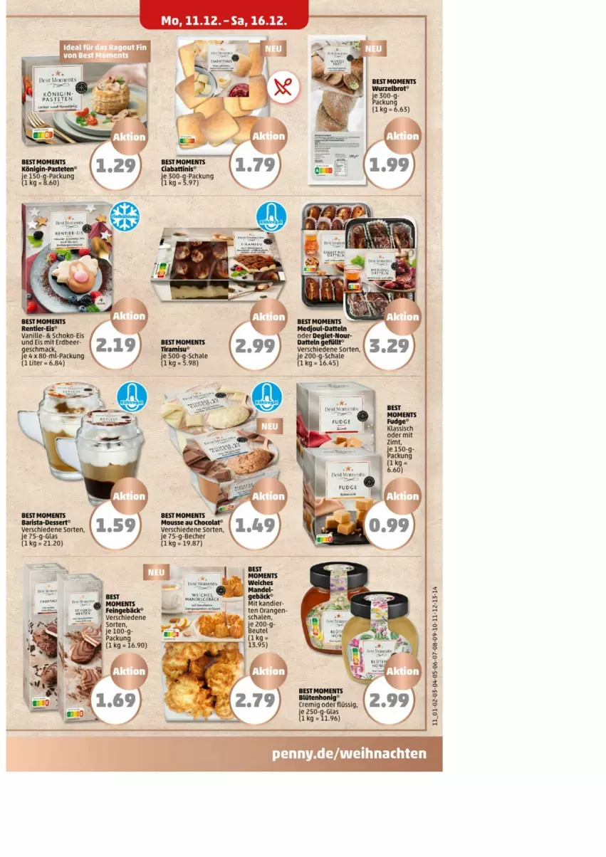 Aktueller Prospekt Penny - Prospekte - von 11.12 bis 16.12.2023 - strona 11 - produkty: brot, dessert, eis, Schal, Schale