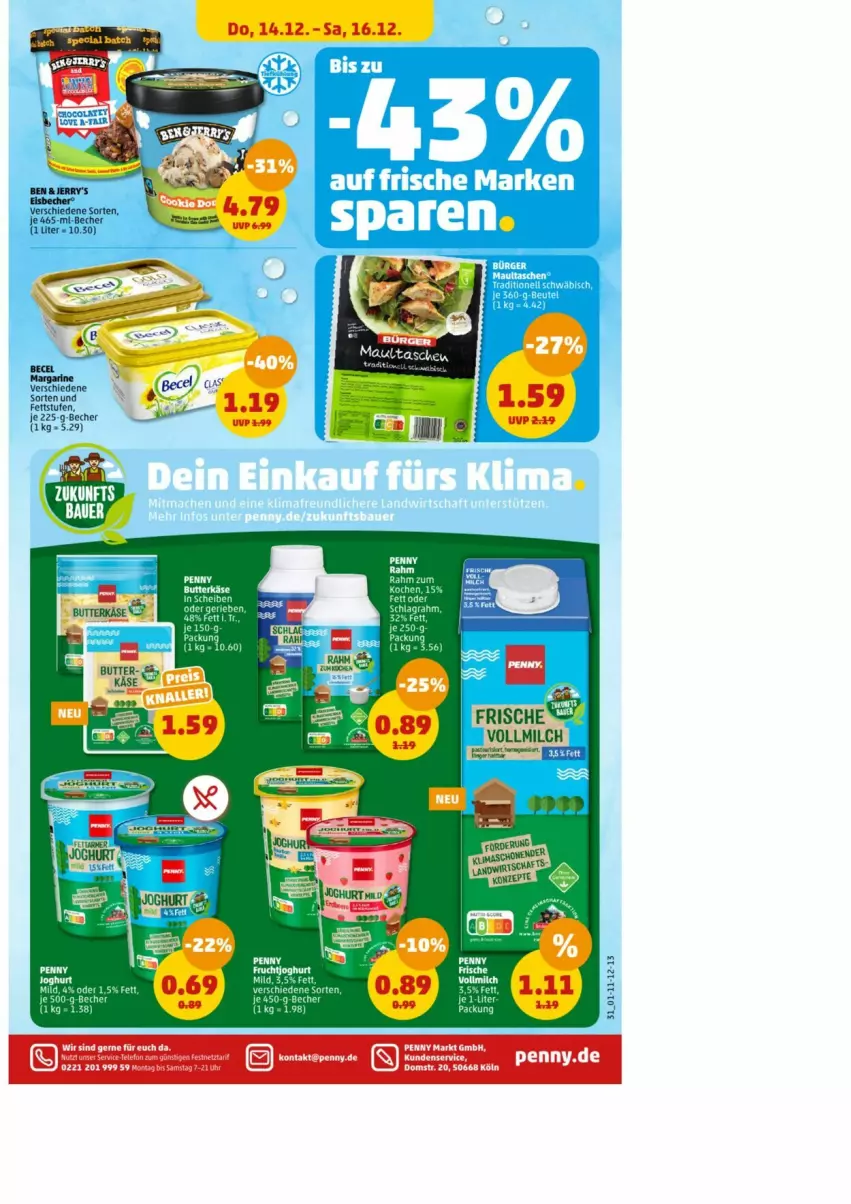 Aktueller Prospekt Penny - Prospekte - von 11.12 bis 16.12.2023 - strona 31 - produkty: Becher, Kette, margarine