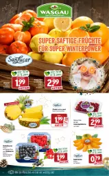 Gazetka promocyjna Wasgau - Prospekte - Gazetka - ważna od 24.12 do 24.12.2021 - strona 8 - produkty: ananas, apfel, beere, beeren, beutel, eis, früchte, grana, granatapfel, granatapfelkerne, heidelbeere, heidelbeeren, himbeer, himbeere, himbeeren, Kaki, mandarine, mandarinen, natur, orange, orangen, Rana, reis, saft, Schal, Schale, Ti, zitrone, zitronen