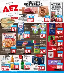 Gazetka promocyjna Aez - Prospekte - Gazetka - ważna od 16.07 do 16.07.2022 - strona 1 - produkty: alkohol, almighur, almighurt, bärenmarke, barilla, Bau, Becher, bourbon, bourbon vanille, braten, bügel, bügelflasche, cola, cremissimo, darbo, Dr. Oetker, ehrmann, ehrmann almighurt, eilles gourmet, eis, elle, flammkuchen, flasche, fleisch, frucht, fruchtsaft, gin, glasflasche, Hohes C, italienische pasta, jahrgangssekt, kaffee, kaffeepads, kirsch, kirsche, kirschen, konfitüre, kuchen, lamm, langnese, langnese cremissimo, mac, Meister, milch, milka, milka schokolade, mumm, obst, oder radler, pasta, pesto, pizza, radler, reis, ristorante, ristorante pizza, saft, salat, sauce, saucen, schoko, schokolade, schwein, schweine, schweinefleisch, sekt, senseo, sim, Spezi, Ti, vanille, wein, weine, wurst, ZTE