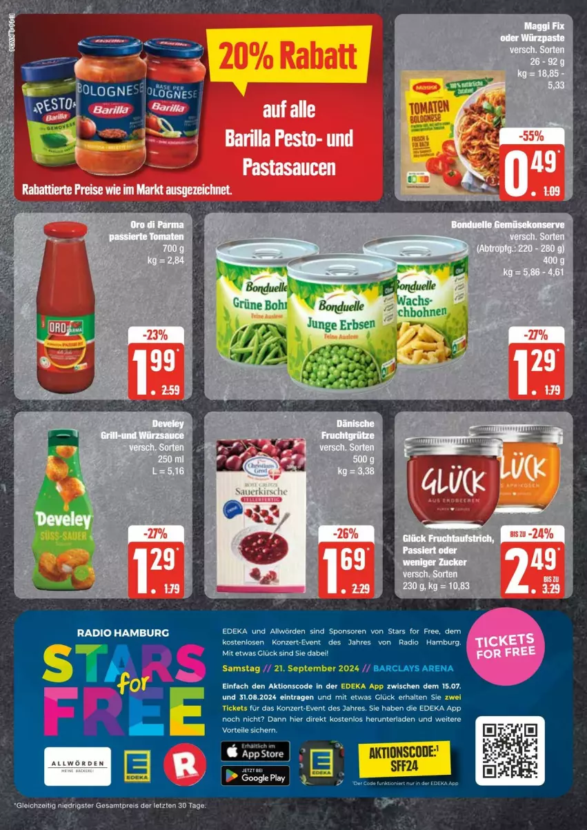 Aktueller Prospekt Edeka - Prospekte - von 17.08 bis 24.08.2024 - strona 14 - produkty: bohne, bohnen, deka, eis, erbsen, junge erbsen, Radio, reis, Ti, ZTE