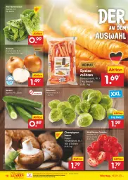 Gazetka promocyjna Netto Marken-Discount - Filial-Angebote - Gazetka - ważna od 21.01 do 21.01.2023 - strona 10 - produkty: asti, bestpreis, beutel, braun, champignon, eis, gurke, gurken, möhren, ndk, pflaume, pflaumen, reis, Romanasalat, rosen, Rosenkohl, salat, Schal, Schale, speisemöhren, Ti, tomate, tomaten, zwiebel, zwiebeln