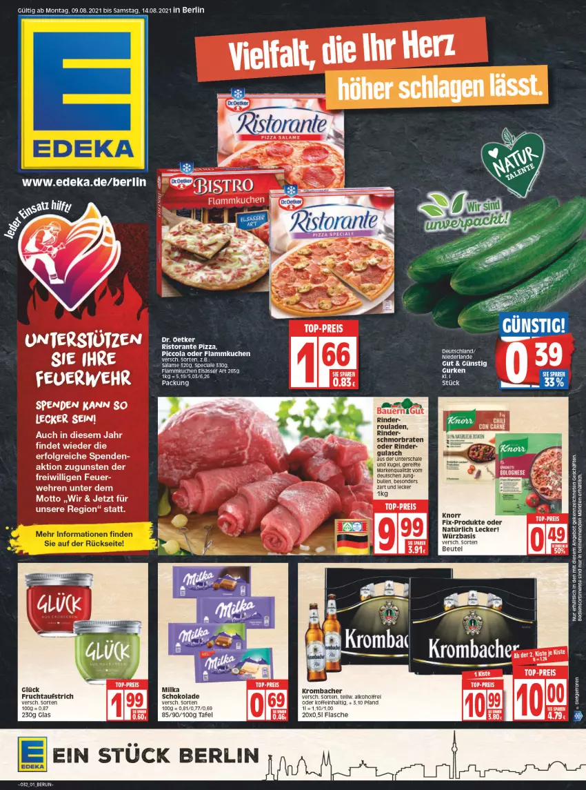 Aktueller Prospekt Edeka - Angebote der Woche - von 09.08 bis 14.08.2021 - strona 3