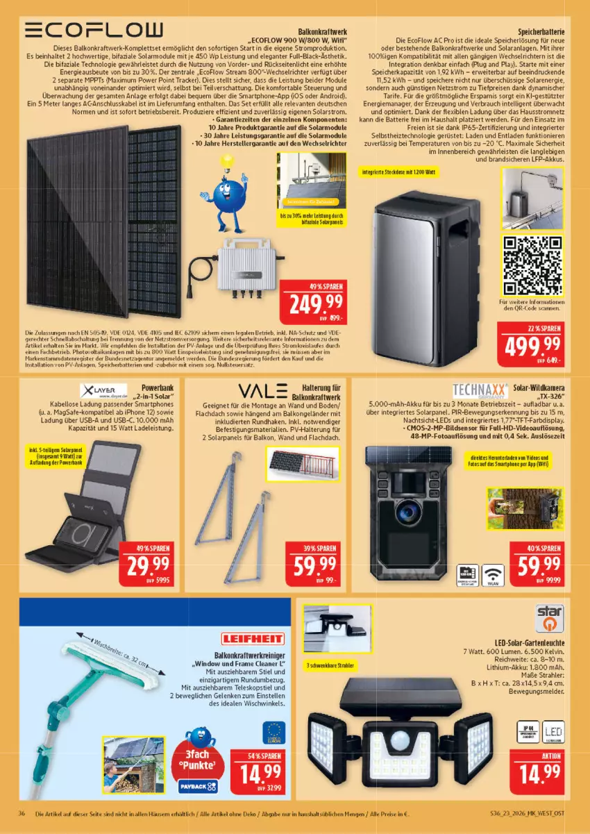 Aktueller Prospekt Marktkauf - Prospekt - von 31.05 bis 06.06.2026 - strona 36 - produkty: akku, Bank, batterie, batterien, deo, eis, elle, ente, erde, Garten, Intel, iphone, IPhone 12, kamera, kraft, lack, leds, Leuchte, LG, powerbank, Rauch, reiniger, reis, rel, Ria, rum, rwe, Schal, smartphone, smartphones, steckdose, Teleskop, teleskopstiel, teller, tft-farbdisplay, Ti, tiefpreis, usb, Wild, Wildkamera, Yo, ZTE