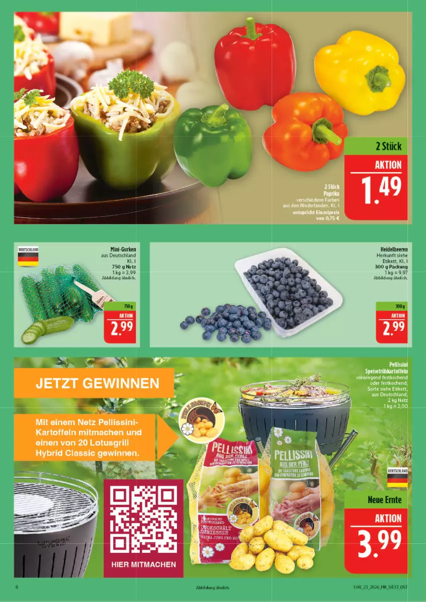 Aktueller Prospekt Marktkauf - Prospekt - von 31.05 bis 06.06.2026 - strona 8 - produkty: beere, beeren, gurke, gurken, heidelbeere, heidelbeeren, mini-gurken, Ti
