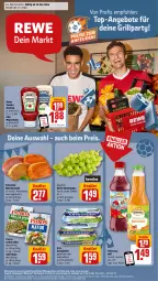 Gazetka promocyjna Rewe - Prospekte - Gazetka - ważna od 15.06 do 15.06.2024 - strona 1 - produkty: aktionspreis, angebot, angebote, arla, Becher, bio, coupon, eis, elle, grill, heinz, Käse, ketchup, marinade, mayonnaise, natur, Ofen, patros, reis, Rückensteak, rückensteaks, saft, salz, Schal, Schale, schwein, schweine, schweinerücken, steak, steaks, tafeltrauben, telefon, Ti, tomato ketchup, top-angebot, trauben, uhr, valensina, weichkäse, wein, weine, Yo