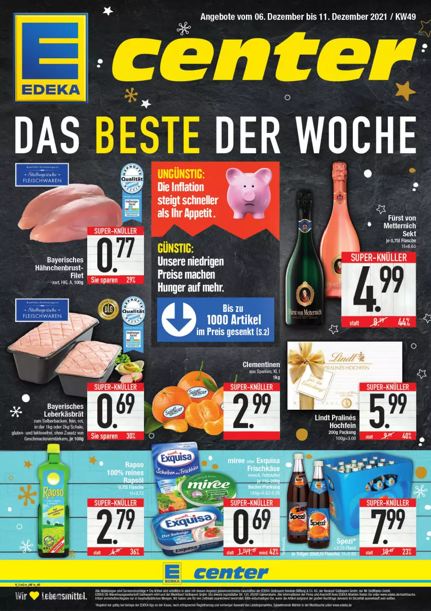 Aktueller Prospekt E Center - Angebote der Woche - von 06.12 bis 11.12.2021 - strona 1