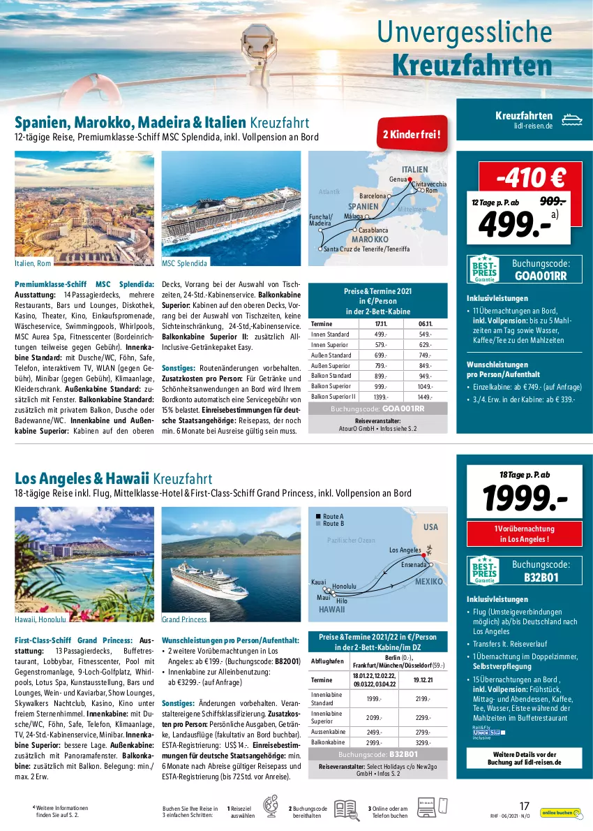 Aktueller Prospekt Lidl - Monatliche Reise-Highlights - von 27.05 bis 27.07.2021 - strona 17