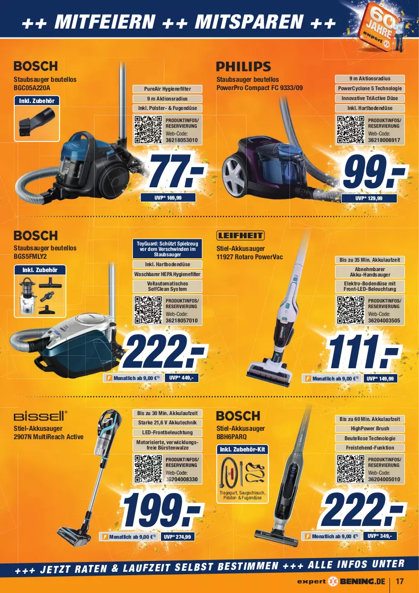 Aktueller Prospekt Expert Aurich - Prospekte - von 28.04 bis 04.05.2022 - strona 17 - produkty: akku, auto, beleuchtung, beutel, bürste, bürsten, eier, eis, Elektro, HP, hygienefilter, led-beleuchtung, reis, Ria, schlauch, spielzeug, staubsauger, Ti, tisch, WICK