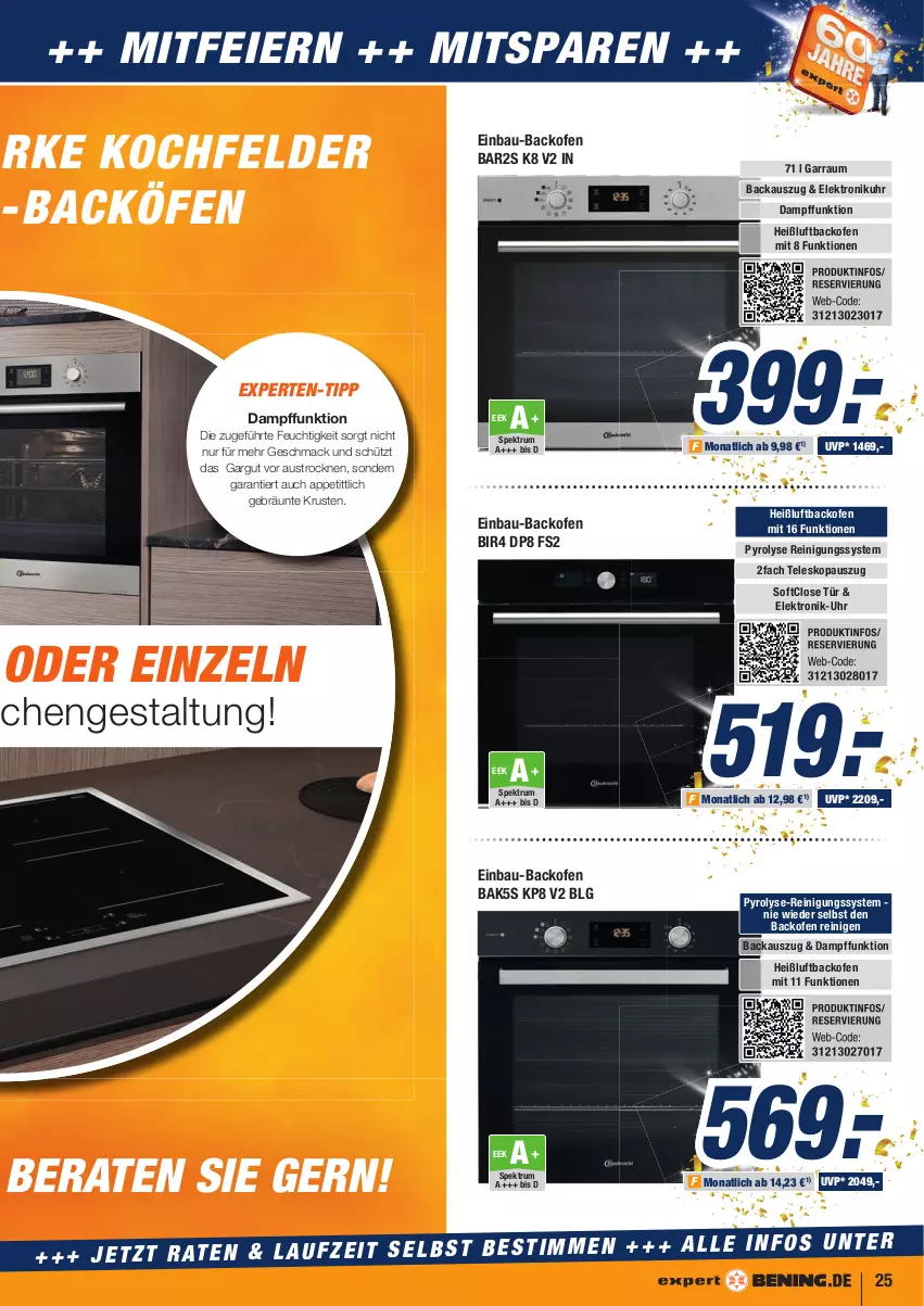 Aktueller Prospekt Expert Aurich - Prospekte - von 28.04 bis 04.05.2022 - strona 25 - produkty: aust, backofen, Bau, eier, Elektro, garraum, kochfeld, küche, Küchen, LG, mac, Ofen, Reinigung, rum, Spektrum, Teleskop, Ti, uhr