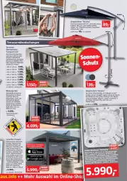 Gazetka promocyjna Bauhaus - Prospekte - Gazetka - ważna od 02.04 do 02.04.2022 - strona 11 - produkty: ampelschirm, Bau, beleuchtung, Bona, chili, dell, elle, ente, fernbedienung, Garten, lack, latte, led-beleuchtung, lorenz, Mode, natur, pool, smartphone, sonnenschutz, Spezi, Terrassenüberdachung, Ti, uv-schutz, wasser, Whirlpool