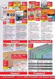 Gazetka promocyjna Bauhaus - Prospekte - Gazetka - ważna od 02.04 do 02.04.2022 - strona 38 - produkty: auto, Bau, Bauholz, Calcium, Cap, eis, elle, ente, Fließspachte, Heizungen, Holz, latte, Laufen, Palette, quick-mix, rum, sac, säge, spachtel, usb, Verlegeplatten, Zement