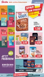 Gazetka promocyjna Famila - Prospekte - Gazetka - ważna od 03.09 do 03.09.2022 - strona 14 - produkty: beutel, caffè crema, creme, Dr. Oetker, eduscho, eis, eiskaffee, espresso, filterkaffee, haselnuss, Haselnusscreme, kaffee, kaffeepads, krüger, lebensmittel, milka, mövenpick, müsli, nuss, oder espresso, reis, tee, Ti, vita, vitalis, vitalis müsli, ZTE