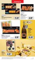Gazetka promocyjna Lidl - Aktionsprospekt - Gazetka - ważna od 08.04 do 08.04.2023 - strona 15 - produkty: angebot, berliner, brut, champagne, champagner, cuvée, eis, elle, filet, filets, fisch, forelle, gewürz, Graved Lachs, Käse, lachs, latte, Räucherlachs, reis, rel, salz, schnitten, schott, Ti, tisch, wein, ZTE