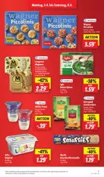 Gazetka promocyjna Lidl - Aktionsprospekt - Gazetka - ważna od 08.04 do 08.04.2023 - strona 7 - produkty: aktionspreis, angebot, eis, froop, gin, iglo, Käse, kerrygold, langnese, lätta, magnum, Müller, müller froop, nestlé, piccolinis, rahm-spinat, reis, smarties, spinat, Ti, wagner, ZTE