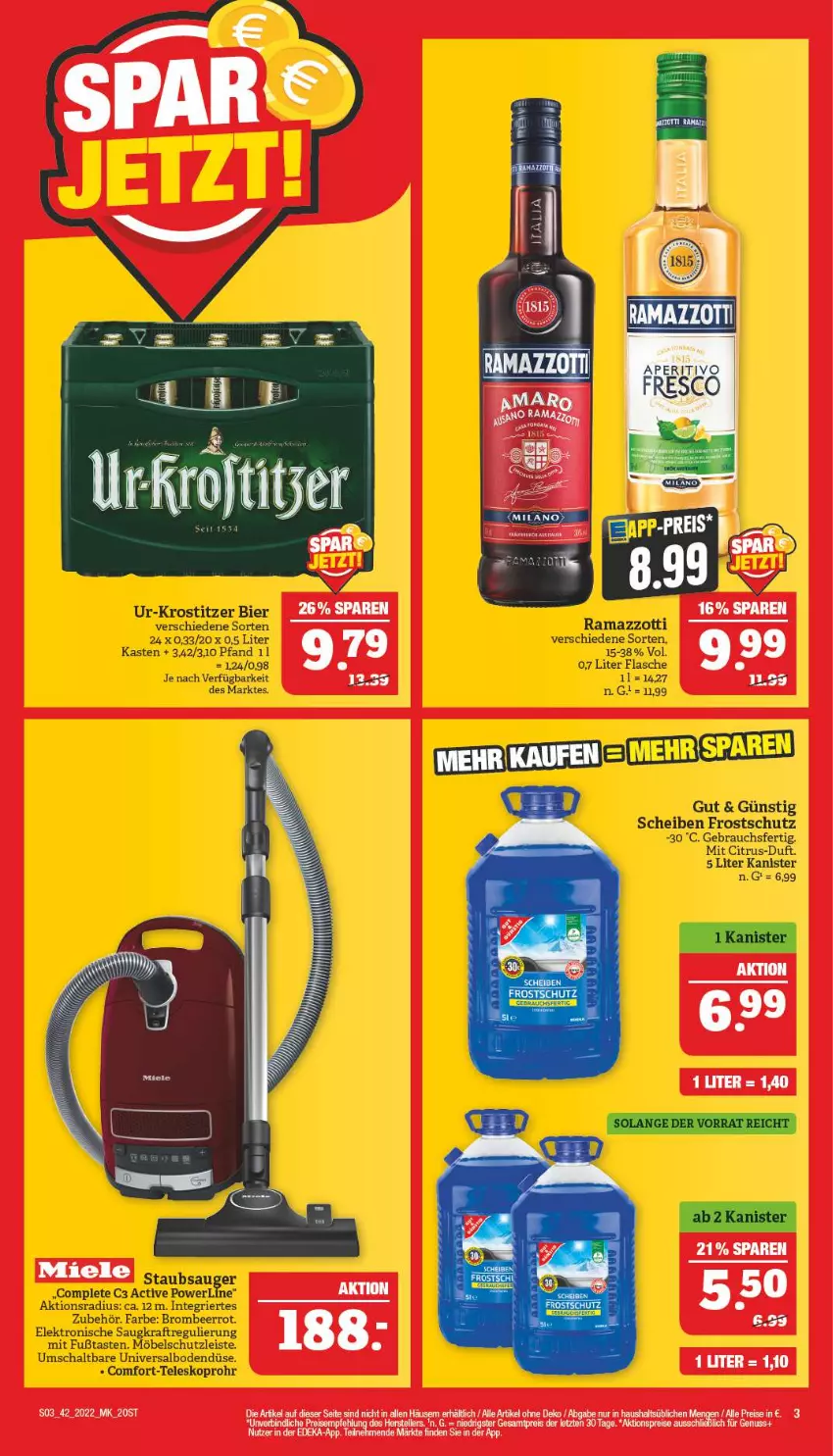 Aktueller Prospekt Marktkauf - Prospekt - von 16.10 bis 22.10.2022 - strona 3 - produkty: aktionspreis, citrus, deka, eis, Elektro, elle, flasche, kraft, miele, möbel, nuss, rama, ramazzott, ramazzotti, Rauch, reis, Schal, staubsauger, Teleskop, teller, Ti, zott, ZTE