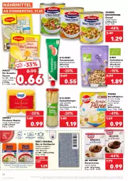 Gazetka promocyjna Kaufland - Gazetka - ważna od 06.04 do 06.04.2022 - strona 30 - produkty: angebot, Ben’s Original, beutel, bio, Brei, Cashew, cashewkerne, coupon, creme, dessert, Dr. Oetker, eier, eintopf, eis, ente, erde, gaggli, gin, kartoffel, Kartoffelpüree, kochbeutel, korn, maggi, mars, natur, nudel, nudeln, pfanni, püree, Rauch, reis, sauce, saucen, sofort-rabatt, spargel, spitzen-langkorn, telefon, Ti, tomate, tomaten, tomatenmark, topf, uhr, ZTE