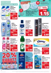 Gazetka promocyjna Kaufland - Gazetka - ważna od 06.04 do 06.04.2022 - strona 34 - produkty: Abtei, aloe vera, angebot, arla, Bad, cin, deo, deo spray, duschgel, FFP2, Haarlack, lack, Maske, nivea, oder schaumfestiger, Rauch, Ria, Roller, schaumfestiger, schwamm, schwarzkop, schwarzkopf, shampoo, shampoo oder spülung, spülung, Taft, Tasche, taschen, taschentücher, Ti, tücher, wasser, ZTE