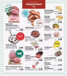 Gazetka promocyjna Aez - Prospekte - Gazetka - ważna od 02.07 do 02.07.2022 - strona 5 - produkty: auer, basilikum, bratwurst, burger, deutscher schnittkäse, eis, Feigen, fenchel, frischkäse, gewürz, gin, grill, grobe bratwurst, halbfester schnittkäse, Heu, heumilch, hofgut, HP, Käse, kirsch, krakauer, kräuter, kräutern, leerdammer, LG, mac, marinade, matjes, milch, nuss, paprika, peperoni, Peroni, Rauch, regensburger, salami, salat, salsiccia, schinken, schinkenkrakauer, schnittkäse, schwarzwälder schinken, schwein, schweine, Spezi, Ti, tisch, tomate, wein, weine, wurst, zwiebel, zwiebeln