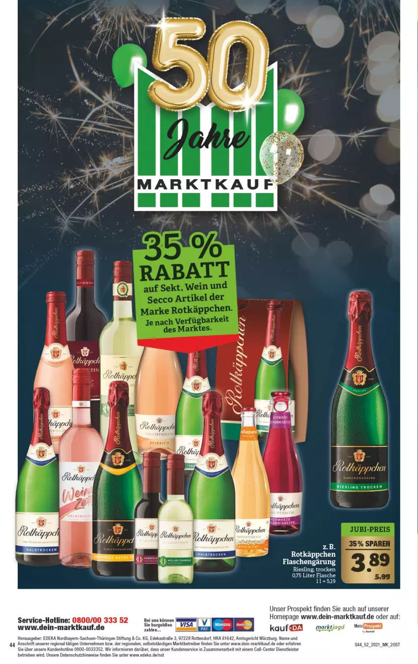 Aktueller Prospekt Marktkauf - Prospekt - von 27.12 bis 31.12.2021 - strona 44 - produkty: Astra, deka, eis, ente, flasche, Omep, riesling, ring, rotkäppchen, sac, Ti