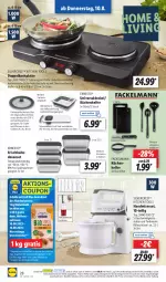 Gazetka promocyjna Lidl - Aktionsprospekt - Gazetka - ważna od 12.08 do 12.08.2023 - strona 32 - produkty: angebot, auto, coupon, decke, Deckel, dell, dinkelmehl, eis, elle, ernesto, fackelmann, handmixer, HP, korb, küche, Küchen, Küchenhelfer, latte, mehl, messer, Mixer, Mode, ndk, Ofen, pfanne, pfannen, reis, Ria, Rührschüssel, Schal, Schale, schneidebrett, schüssel, silvercrest, spülmaschinen, stabmixer, Ti, tisch, und pfanne, ZTE