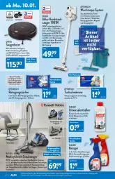 Gazetka promocyjna Aldi Nord - Aldi-Aktuell - Gazetka - ważna od 15.01 do 15.01.2022 - strona 14 - produkty: akku, akku-handstaubsauger, auto, backofen, Bad, batterie, Behälter, bio, bürste, bürsten, Clin, eimer, ente, entkalker, fernbedienung, flasche, gin, handstaubsauger, Intel, leine, mikrofaser, Ofen, Optiwisch, quigg, Rauch, reiniger, Reinigung, reinigungstücher, russell hobbs, rwe, Saugroboter, sprühflasche, staubsauger, Ti, tisch, tragegriff, tuc, tücher, WICK, Wischmopp, ZTE