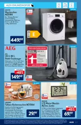 Gazetka promocyjna Aldi Nord - Aldi-Aktuell - Gazetka - ważna od 15.01 do 15.01.2022 - strona 17 - produkty: aeg, aldi, ambia, angebot, angebote, aust, edelstahl, eis, elle, ente, erde, hygienefilter, jumbo, küche, Küchen, küchenmaschine, LG, Liege, medion, Ria, ring, Rührschüssel, rwe, Schal, Schneebesen, schüssel, spachtel, staubsauger, Ti, Trockner, uhr, wanduhr, waschtrockner, weck