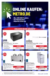 Gazetka promocyjna Metro - Online: Wochen-Angebote - Gazetka - ważna od 11.01 do 11.01.2026 - strona 1 - produkty: angebot, angebote, decke, Deckel, dell, edelstahl, eintöpfe, eis, elle, erde, fritteuse, HP, messer, Metro, Mode, ndk, Rauch, reifen, reis, Ria, rwe, Soße, spülmaschinen, suppe, suppen, Ti