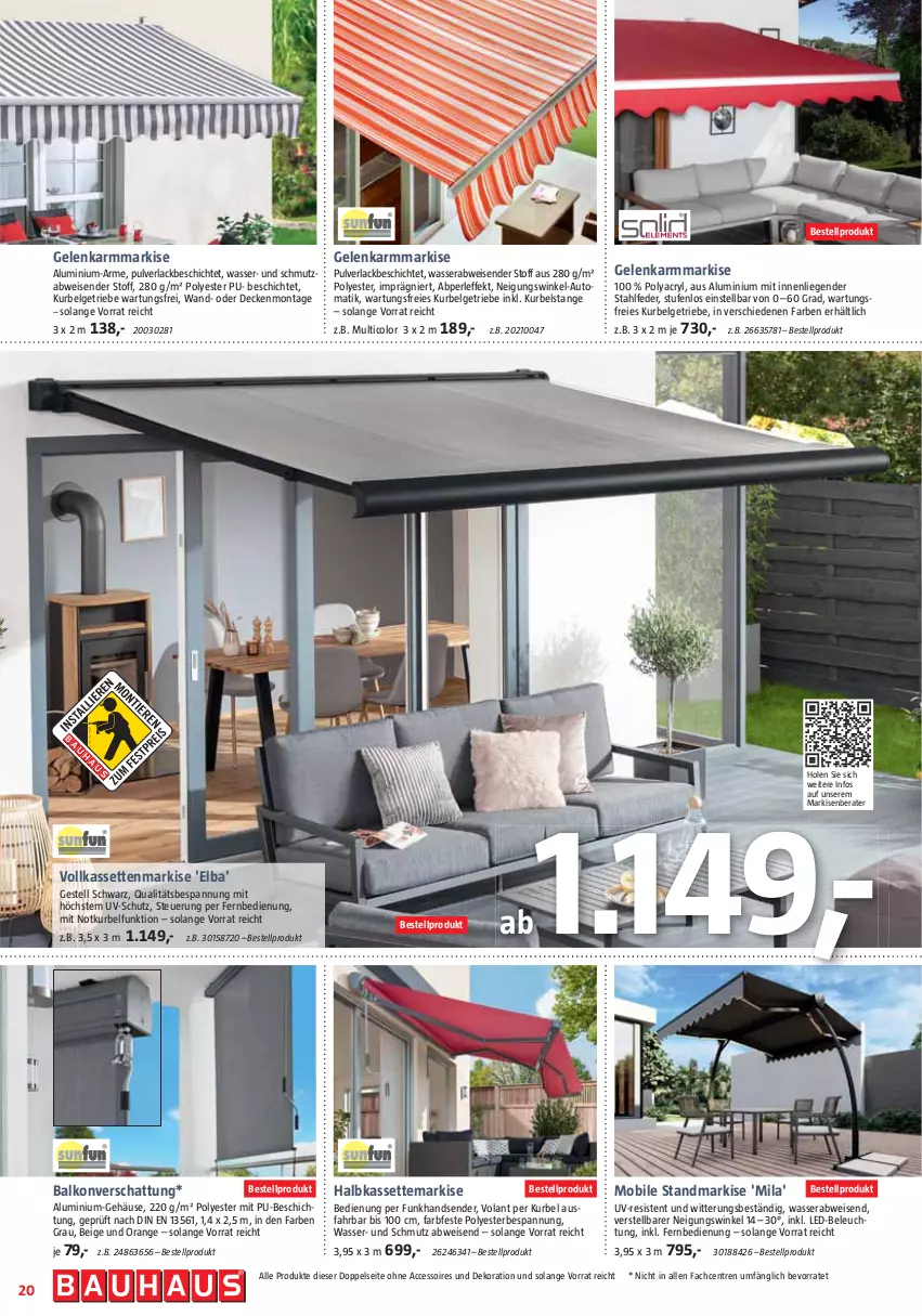 Aktueller Prospekt Bauhaus - Prospekte - von 29.04 bis 27.05.2023 - strona 20 - produkty: ACC, accessoires, auto, beleuchtung, decke, dekoration, eis, fernbedienung, gsw, lack, led-beleuchtung, LG, Liege, orange, Ti, uv-schutz, wasser